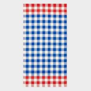 Red and Blue Checkered Beach Towel 72x36